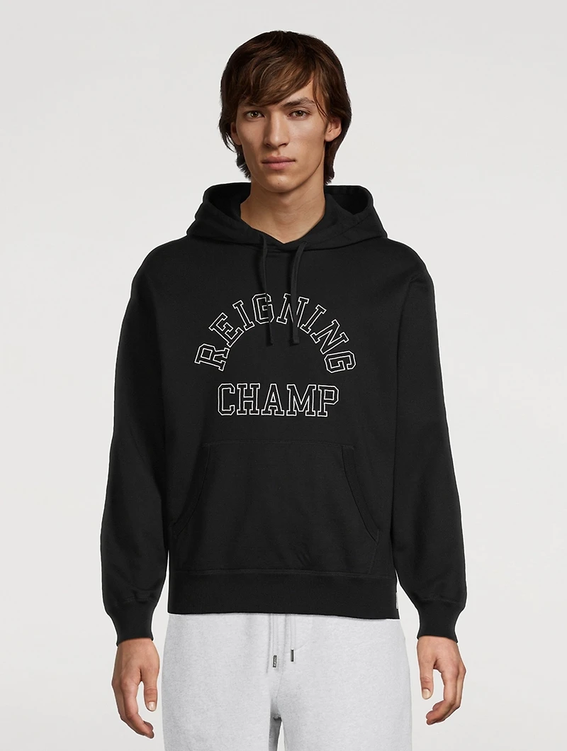 Midweight Terry Arch Logo Hoodie