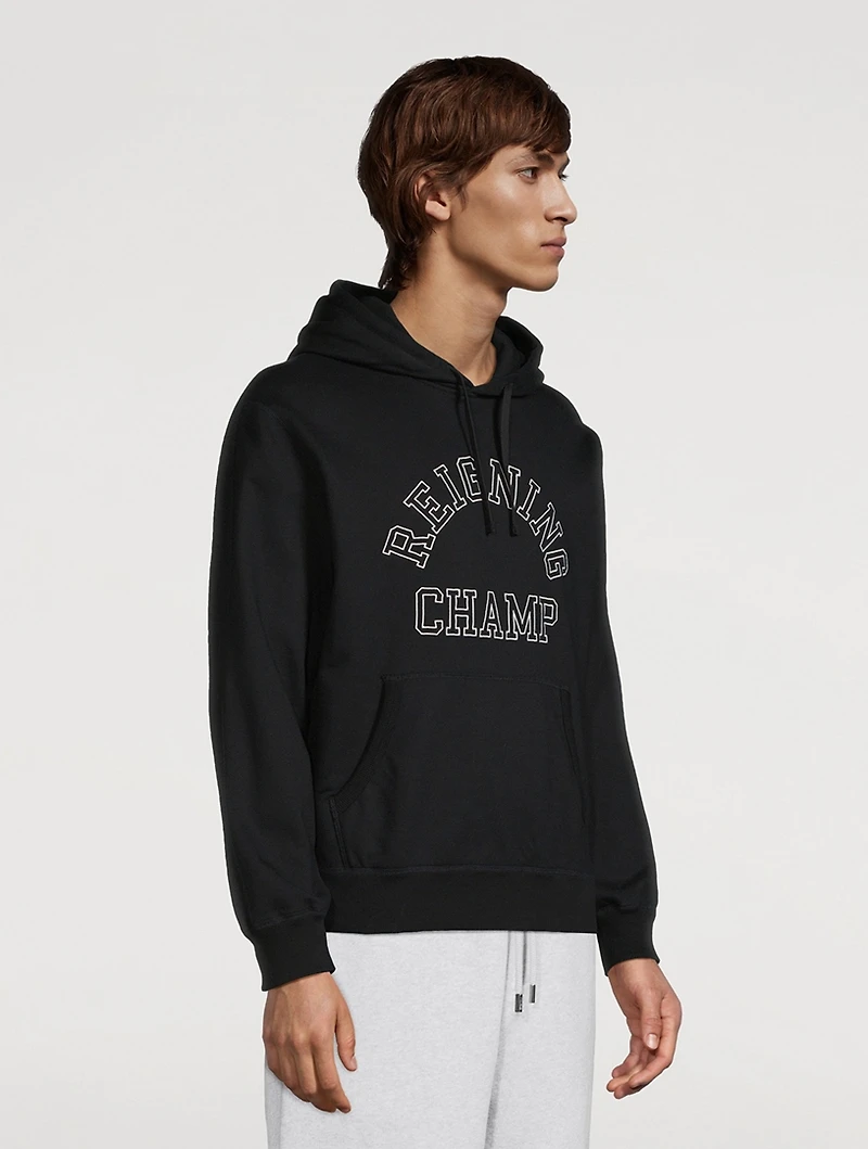 Midweight Terry Arch Logo Hoodie