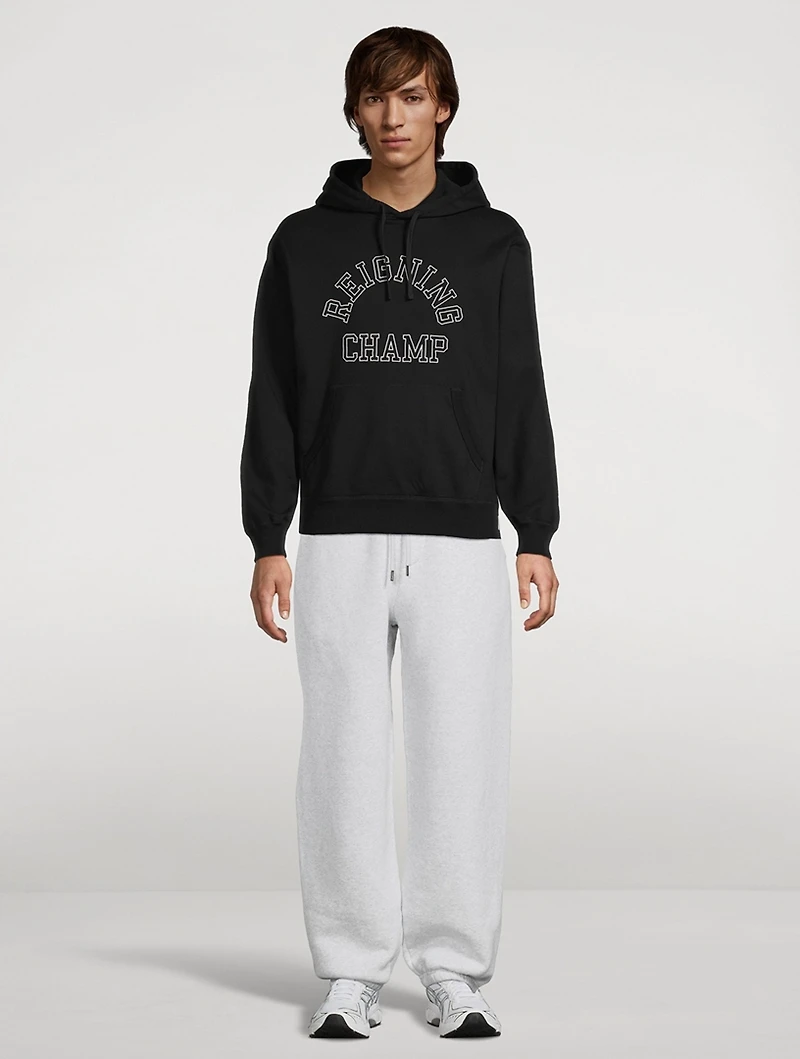 Midweight Terry Arch Logo Hoodie