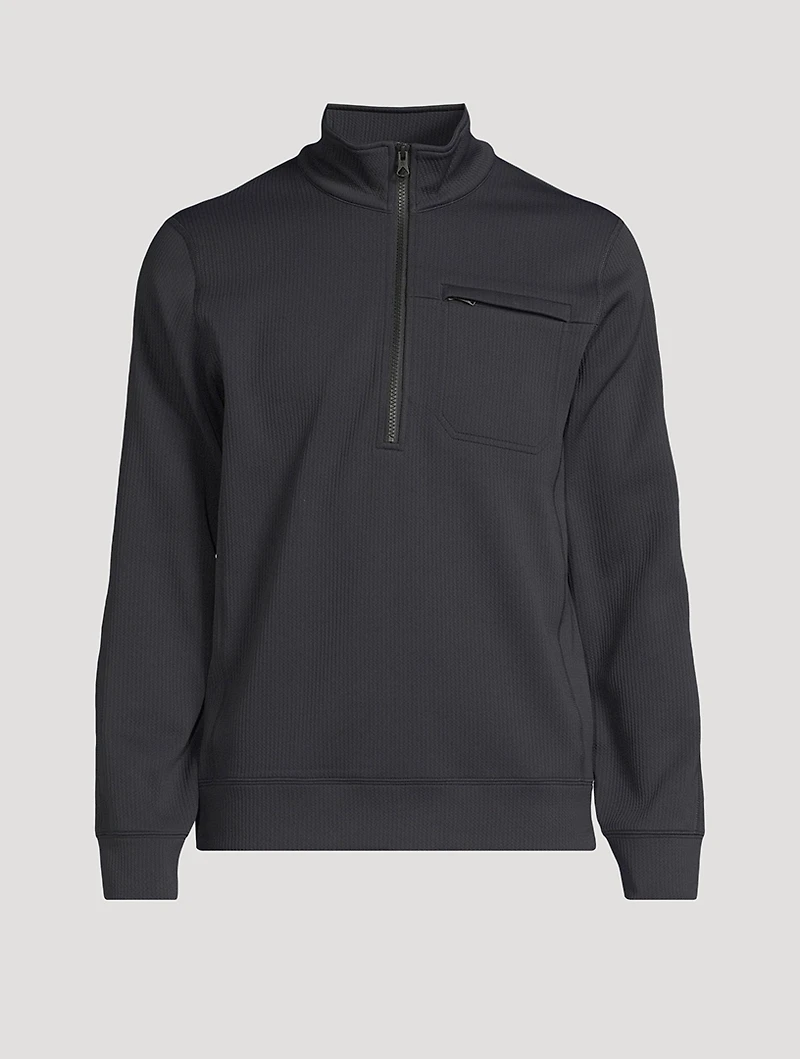 Rally Double-Knit Quarter-Zip Pullover