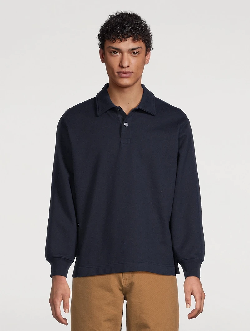 Midweight Terry Rugby Sweatshirt