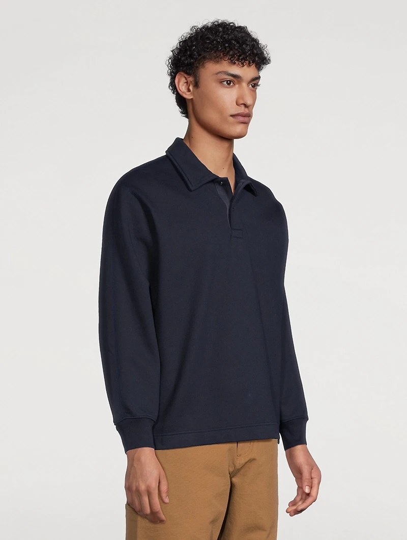 Midweight Terry Rugby Sweatshirt