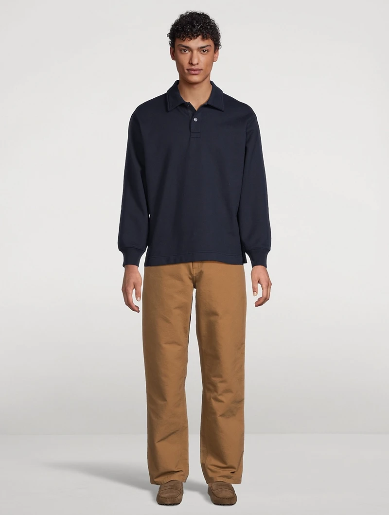 Midweight Terry Rugby Sweatshirt