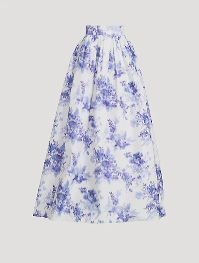 Taffeta Ball Skirt Floral Print