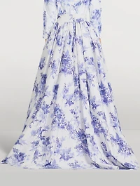Taffeta Ball Skirt Floral Print