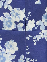 Cotton Faille Dress Floral Print