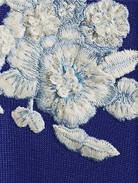 Floral-Embroidered Cardigan