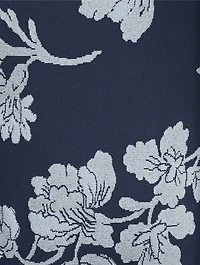 Floral Jacquard Midi Dress