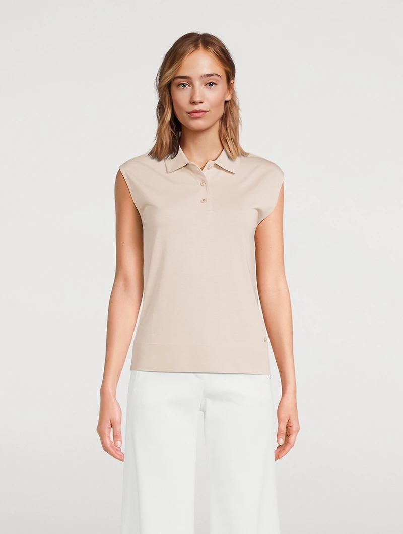 Sleeveless Polo Shirt