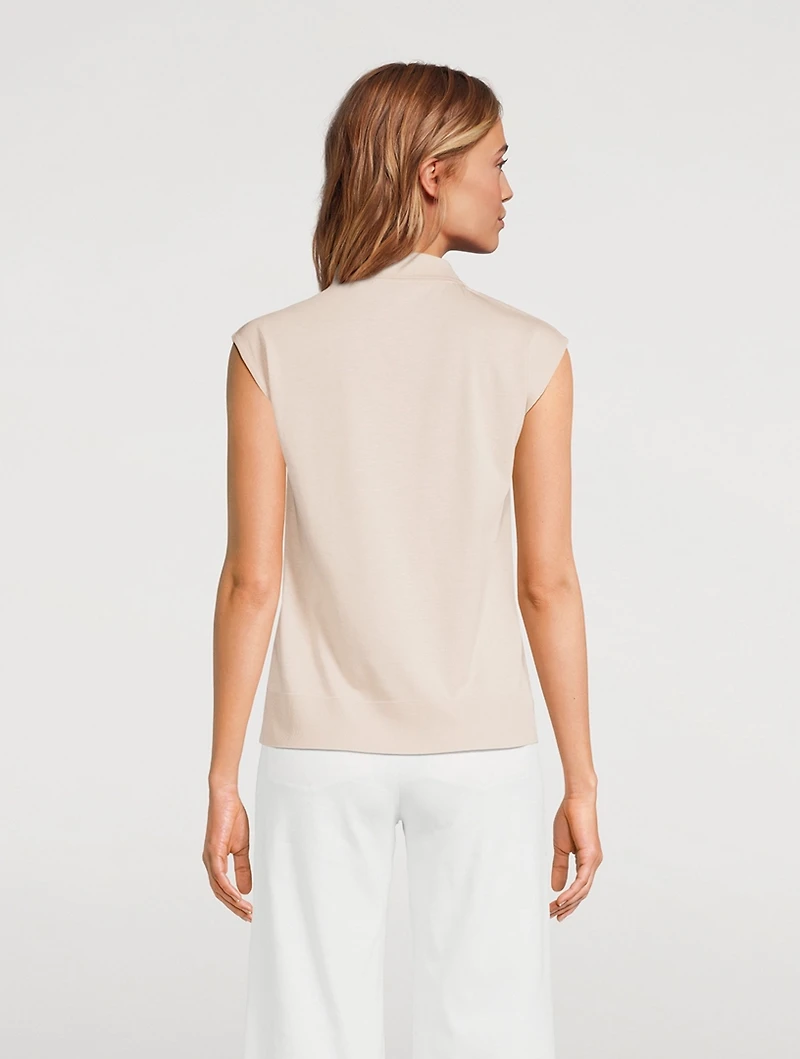 Sleeveless Polo Shirt