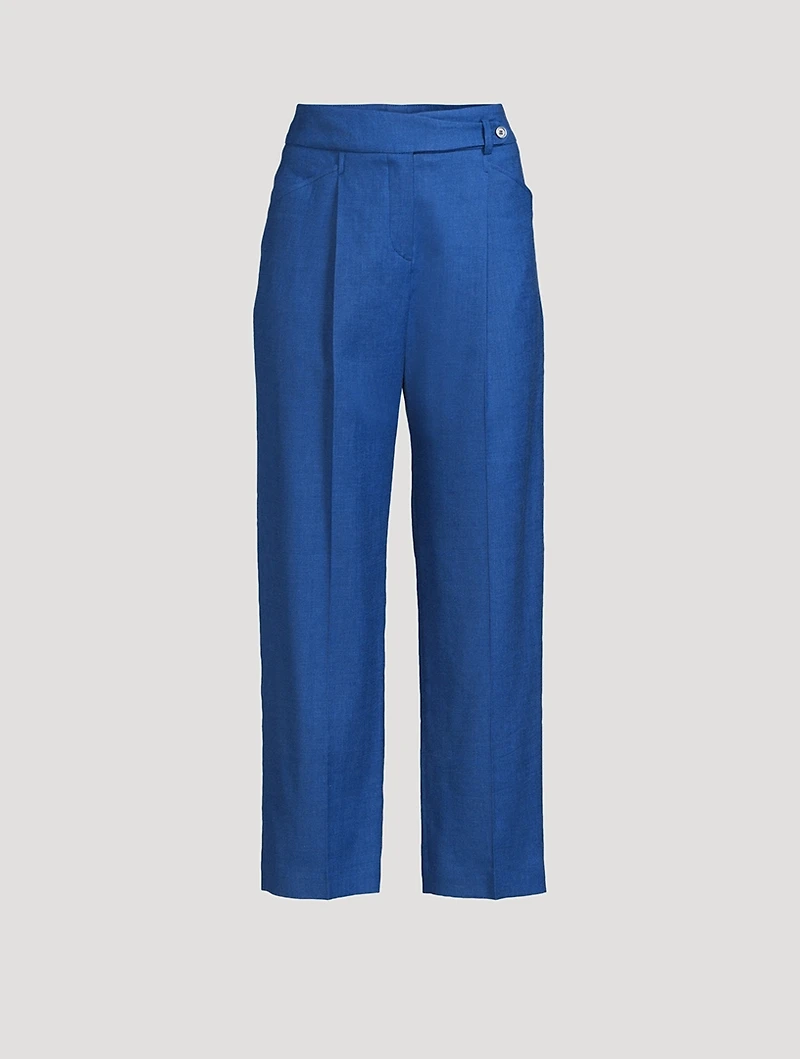 Straight-Leg Trousers