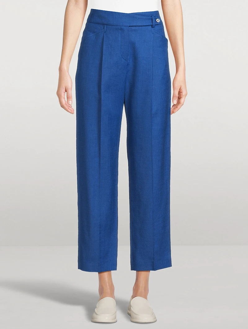 Straight-Leg Trousers
