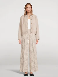 Marlene Wide-Leg Trousers Floral Print