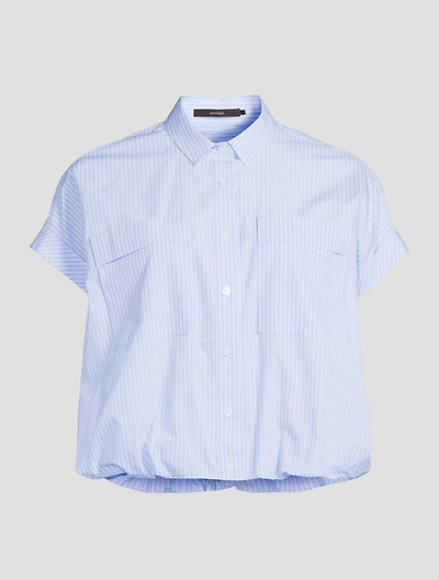 Blouson Shirt Stripe Print