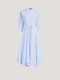 Poplin Shirt Dress Stripe Print