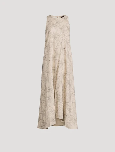 Sleeveless Dress Floral Print