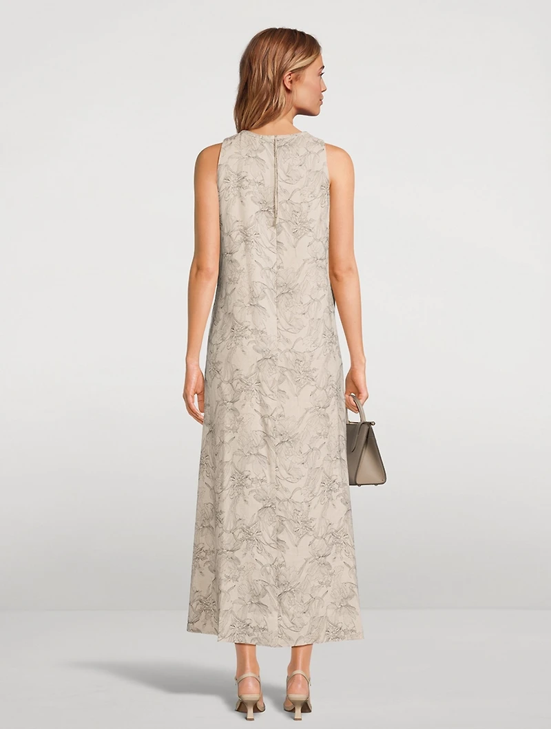 Sleeveless Dress Floral Print