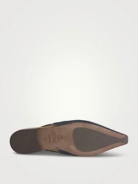 Denim Slingback Flats
