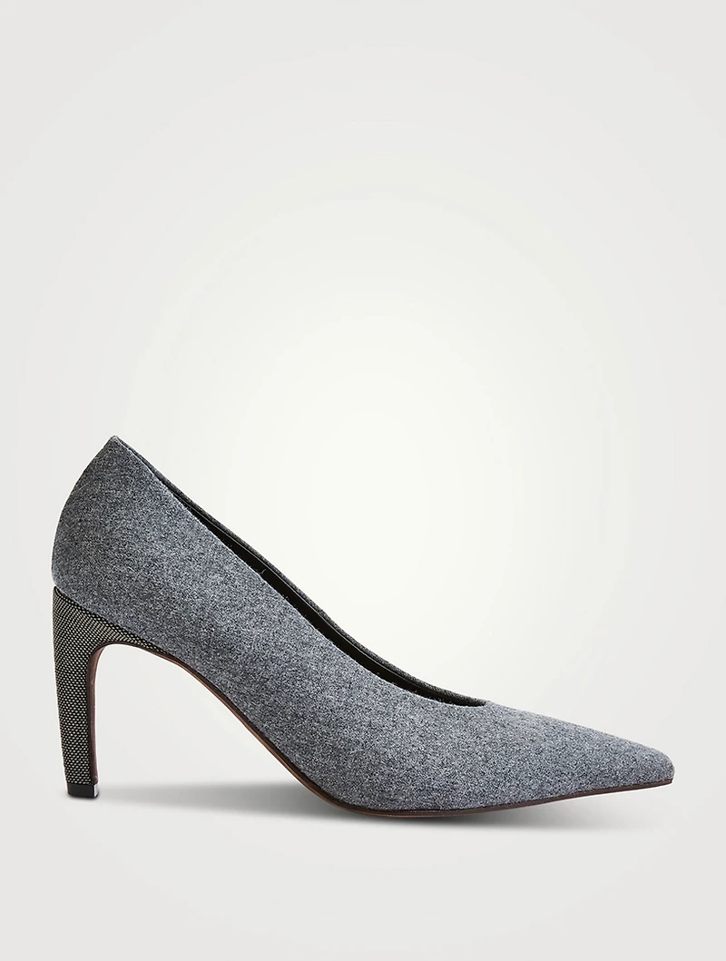 Wool Flannel Pumps