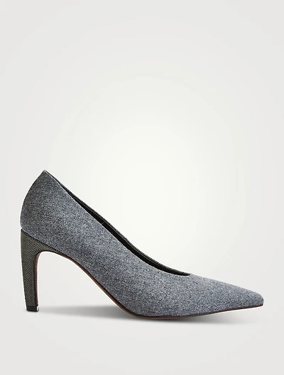 Wool Flannel Pumps