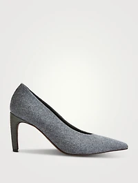 Wool Flannel Pumps