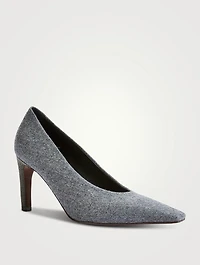 Wool Flannel Pumps