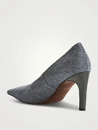 Wool Flannel Pumps