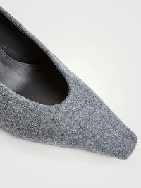 Wool Flannel Pumps