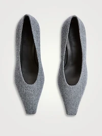 Wool Flannel Pumps