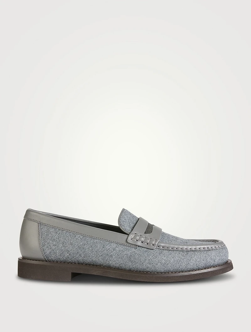 Wool Penny Loafers