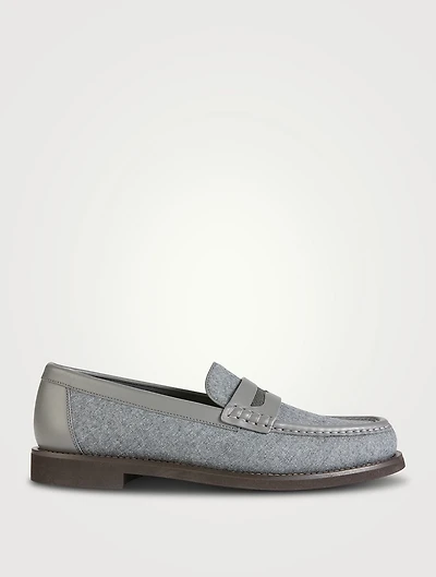 Wool Penny Loafers