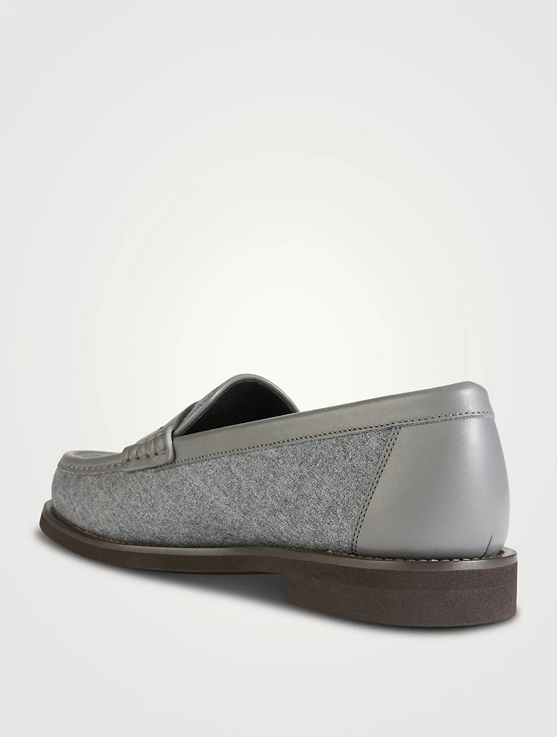 Wool Penny Loafers
