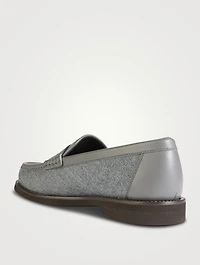 Wool Penny Loafers