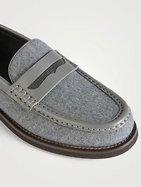 Wool Penny Loafers