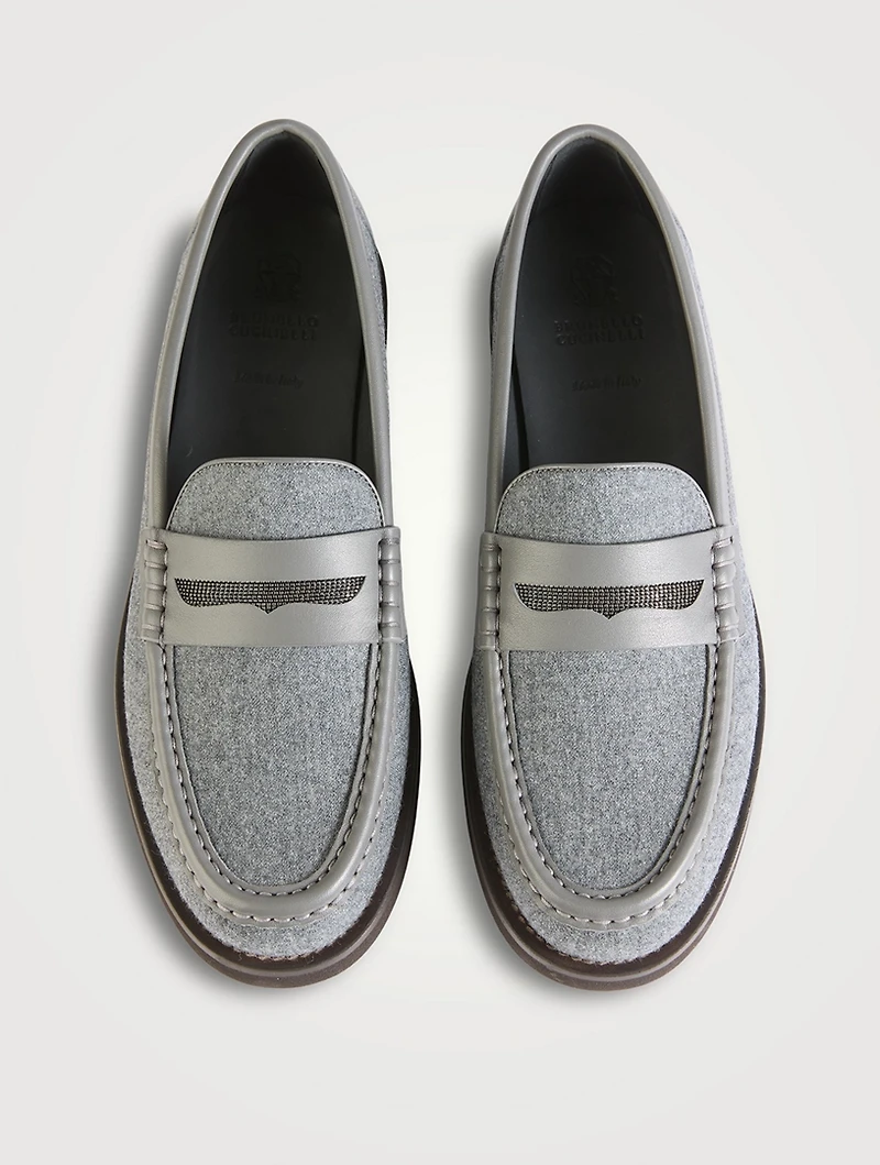 Wool Penny Loafers