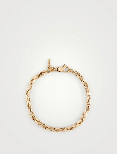 Mini Hammered Chain Bracelet