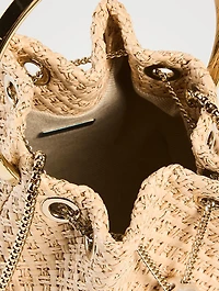 Bon Bon Raffia Clutch