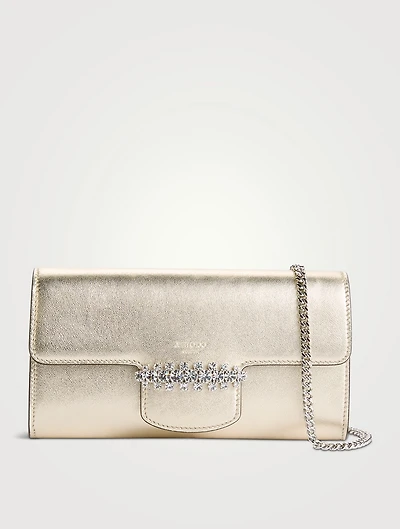 Bing Metallic Leather Wallet-On-Chain