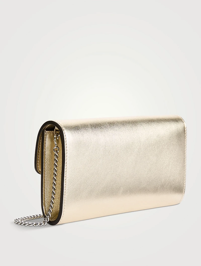 Bing Metallic Leather Wallet-On-Chain