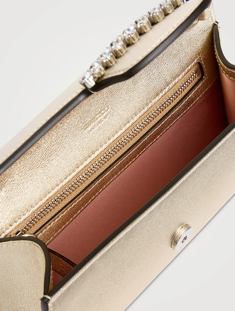 Bing Metallic Leather Wallet-On-Chain