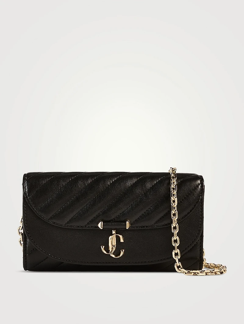 Avenue Curve Leather Wallet-On-Chain