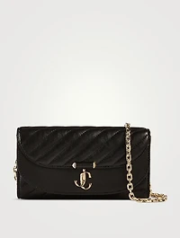 Avenue Curve Leather Wallet-On-Chain