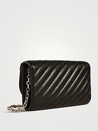 Avenue Curve Leather Wallet-On-Chain