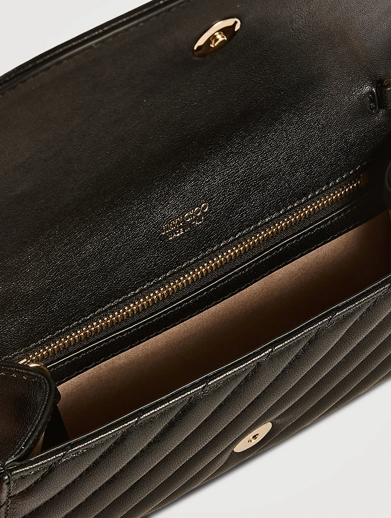 Avenue Curve Leather Wallet-On-Chain