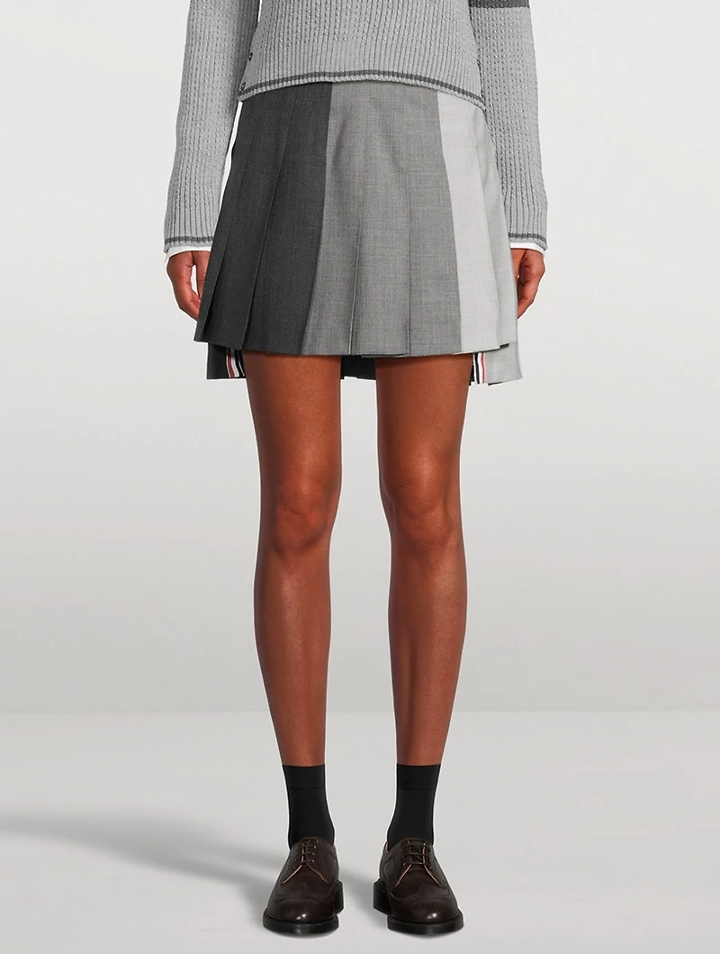 Fresco Funmix Pleated Mini Skirt