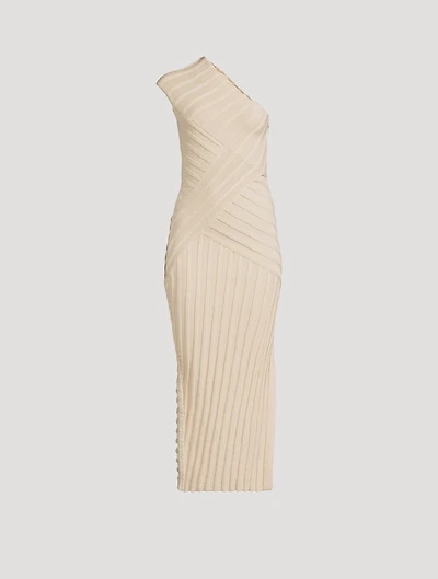 Cielo One-Shoulder Knit Midi Dress