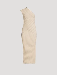 Cielo One-Shoulder Knit Midi Dress