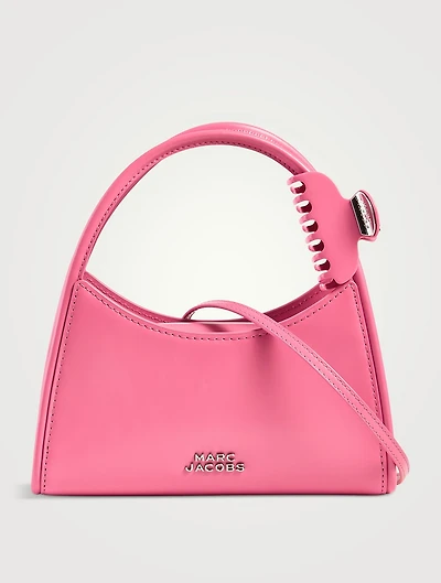 The Glam Claw Clip Leather Crossbody Bag