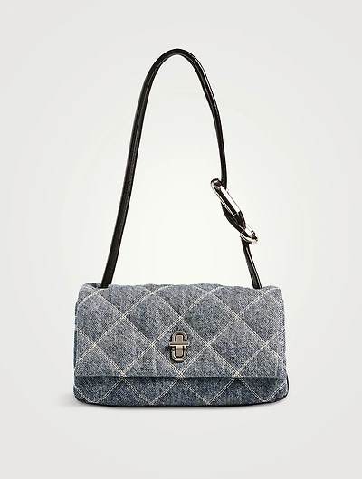The Mini Dual Quilted Denim Bag