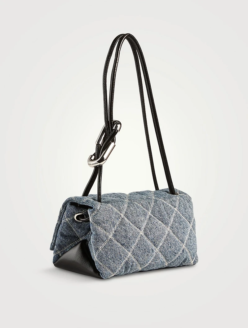 The Mini Dual Quilted Denim Bag